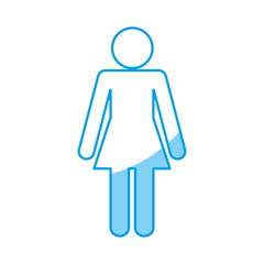 pictogram woman icon over white background. vector illustration