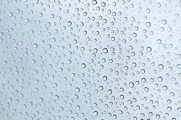 Rain drops on glass