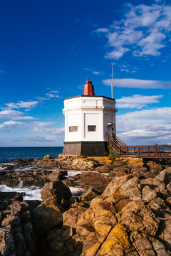 Historic Stirling Point Lighthouse, Bluff, New Zealand