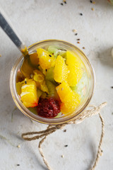 Healthy vegan breakfast