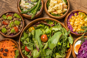 野菜サラダ　 Various vegetable salads