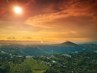 Sunny Nicaragua landscape