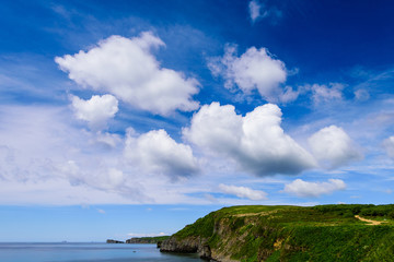 Coastal views around Russky Island, Far East of Russia.