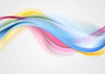 Colorful smooth blurred waves background