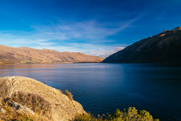 Obraz premium Lake Wakatipu, Queenstown, New Zealand