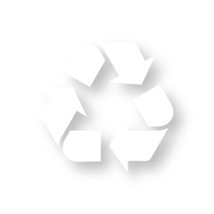 Icon mit Schatten - Recycling