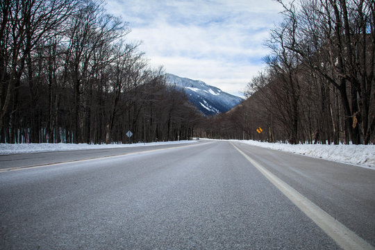 Road leading to mountain