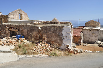 Ruins of rural buildings - Crete Island, Greece