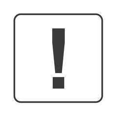 Ausrufezeichen - Hinweis - Simple App Icon