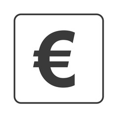 Fototapeta premium Euro Symbol - Zahlungsmittel - Simple App Icon
