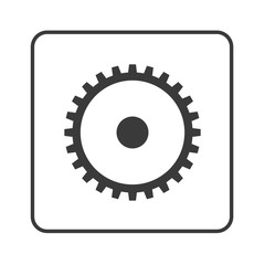 einfaches Zahnrad - Simple App Icon