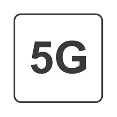 Fototapeta premium 5G - Highspeed Internet - Simple App Icon