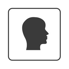 Kopf - seitlich - Simple App Icon