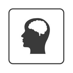 Intelligenz - Gehirn - Simple App Icon