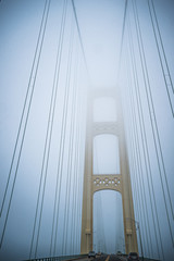 winter scenes near mackinac bridge and mackinsw city michigan