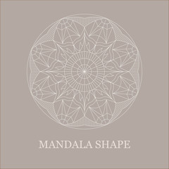Outline Mandala  Decorative round ornament. Anti stress therapy pattern. Design element. Yoga logo, meditation background. Oriental vector flower.
