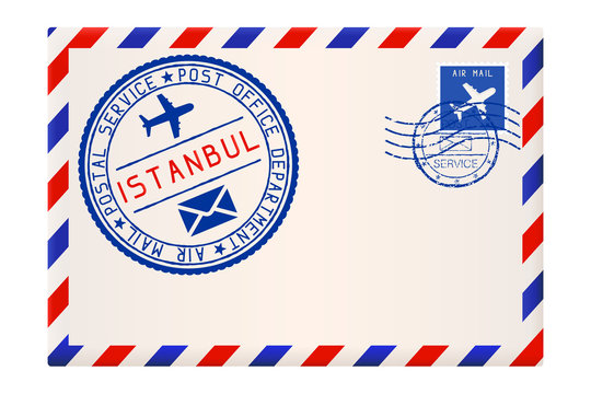 Envelope with Istanbul postmark