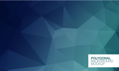 Polygonal greeting card mockup