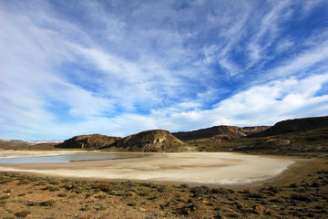 Fototapeta na wymiar Beautiful landscape near Paso Roballos, near border of Argentina and Chile