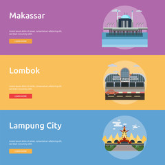City of Indonesian Conceptual Banner Design