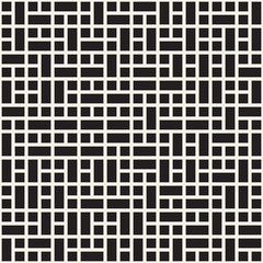 Vector seamless pattern. Mesh repeating texture. Linear grid with chaotic shapes. Stylish geometric lattice design