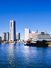 Naklejka premium 神奈川県 横浜市 みなとみらい
