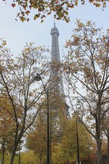 Beautiful autumn in Paris, France