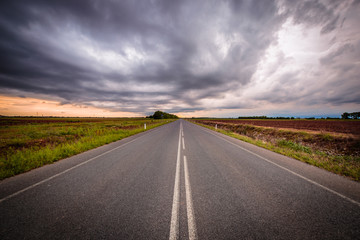 storm over the fields