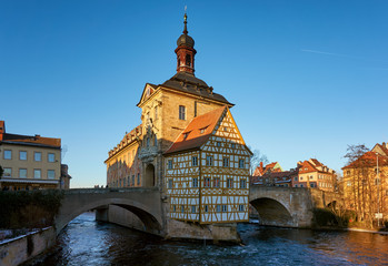 Fototapeta na wymiar Bamberg Old City Hall