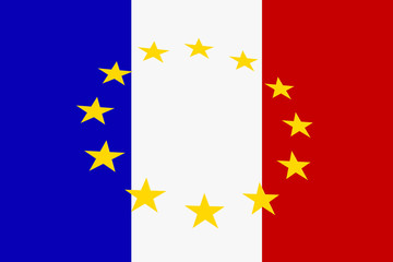 Bandiera Euro francia 