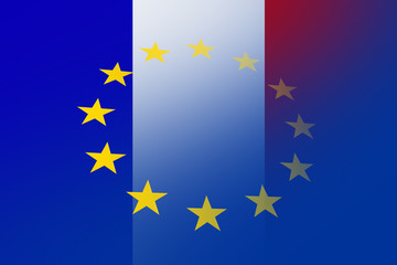 Bandiera Euro francia 