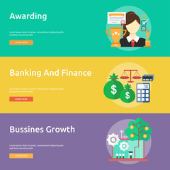 Business and Finance Conceptual Banner Design