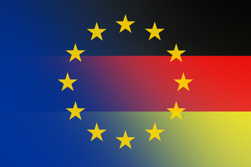 Bandiera euro germania 
