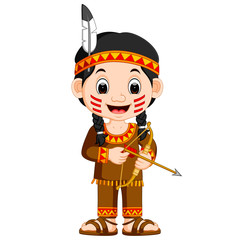 Obraz premium north american indian girl