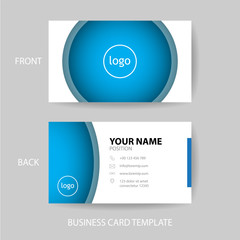 Vector modern and clean business card design template