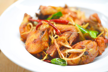 Fried Chicken with Thai Herb 