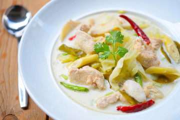 Thai Chicken Coconut Soup Tom Kha Gai
