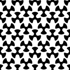 Black and white seamless pattern. Geometric print