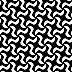 Black and white seamless pattern. Geometric print