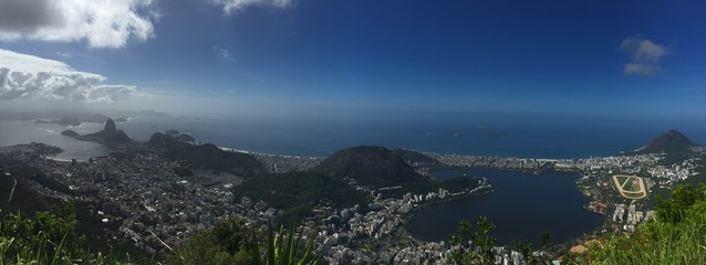 Panorama über die Bucht von Rio de Janeiro
