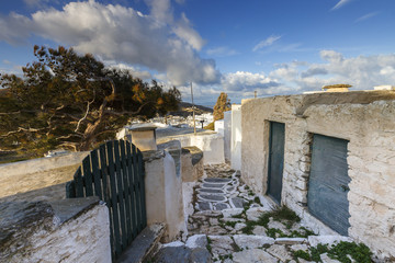 Sikinos island in the Cyclades island group in Greece.