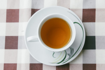 Hot And Tasty Tea In Vintage Cup