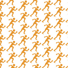 Fototapeta na wymiar Pattern background running sport icon