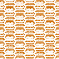 Pattern background Hot dog Icon
