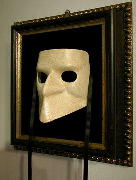 mask Larva Bauta in frame