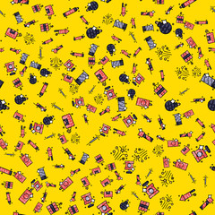 Pyrotechnics set pattern