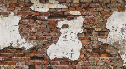 Old brick wall fragment