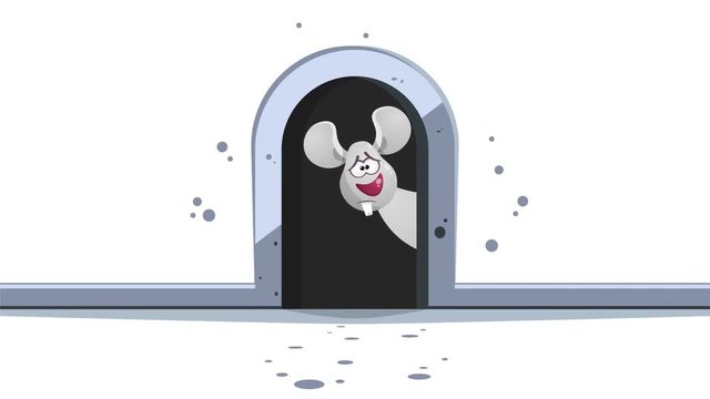 Animation - Mouse animal, hole, stone in PNG format with ALPHA transparency channel