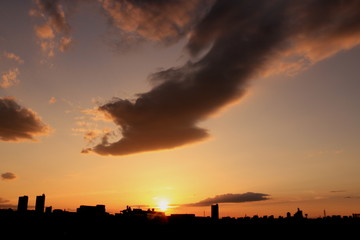 Obraz premium 染まる初夏空