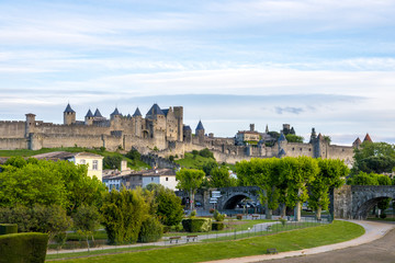 Fototapeta na wymiar Castle of Carcassonne, France